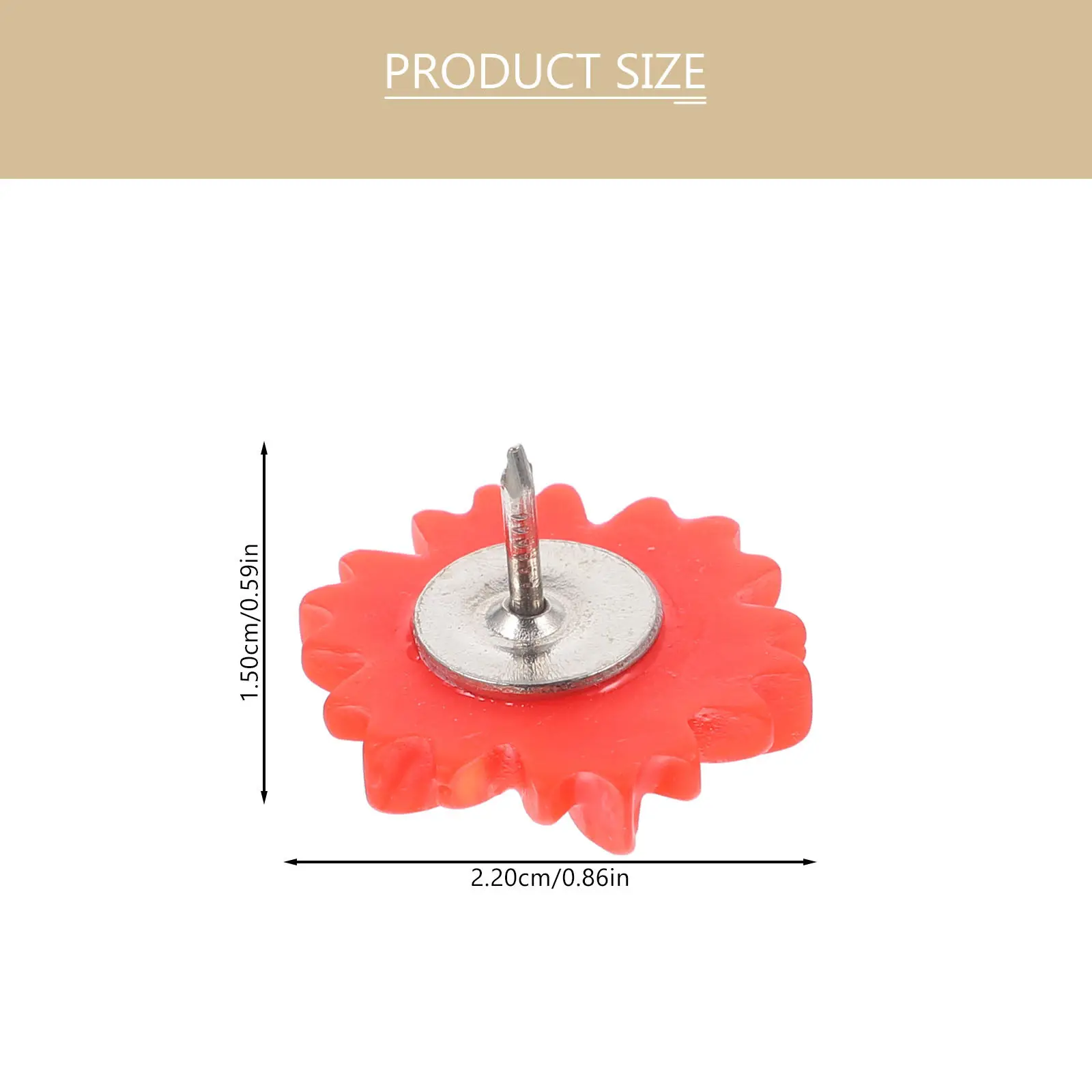 30개 레진 꽃 모양 푸시핀 데이지 써머핀 장 게시판 코르크보드 달력 여행 사진 할 일 목록