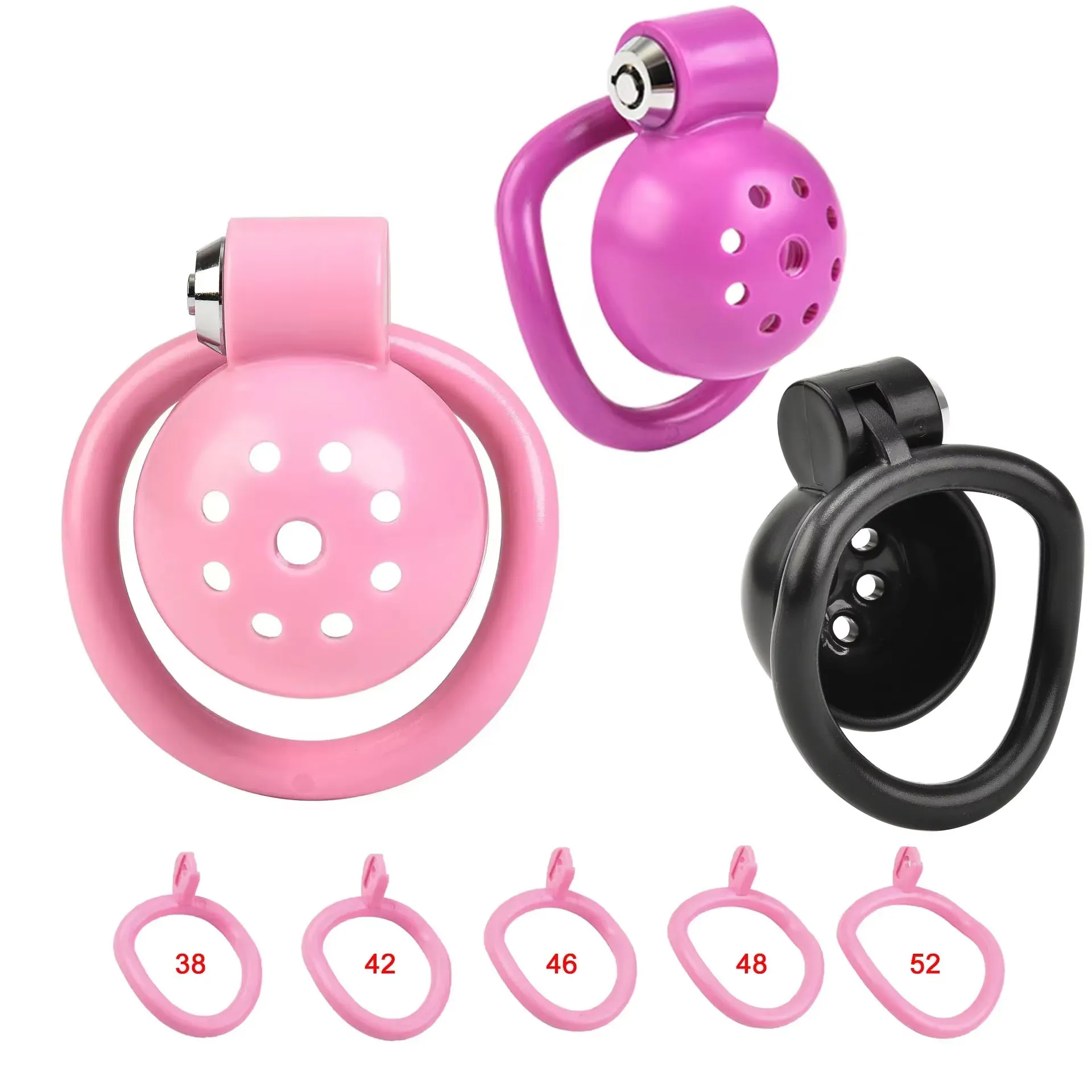 Male Penis Chastity Cage Set Small Bird Chastity Cage Belt With 5 Size Padlock Cock Ring Penis Lock Bondage Slave Man Sex Toy penis chastity cage chastity lock sex toy chastity cage accessory penis cock ring