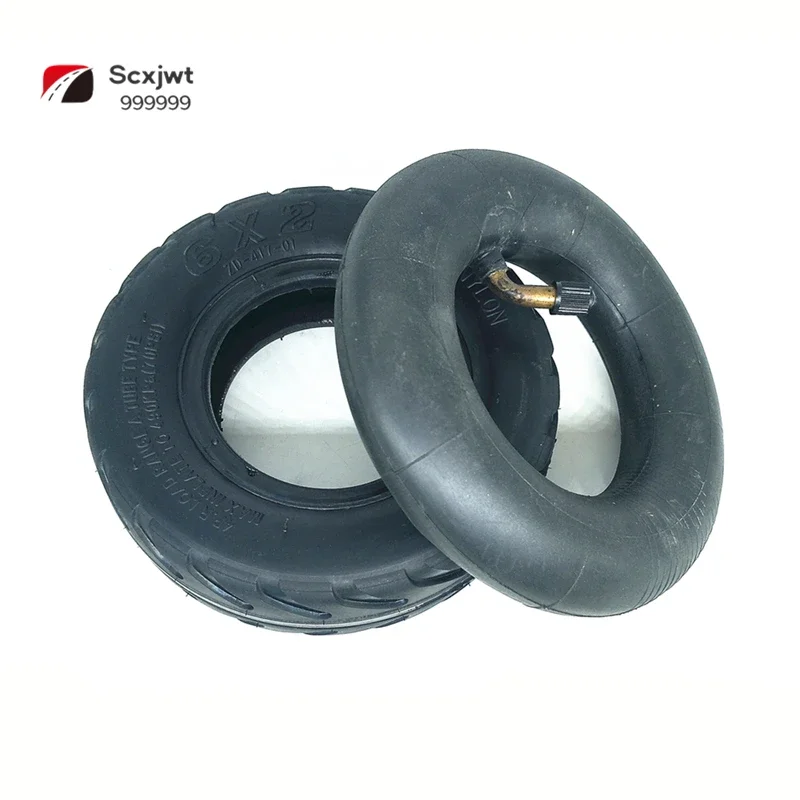 6 Inch Pneumatic Tire 6x2 Inner and Outer Electric Scooter Non Explosion Proof Solid Whole Wheel
