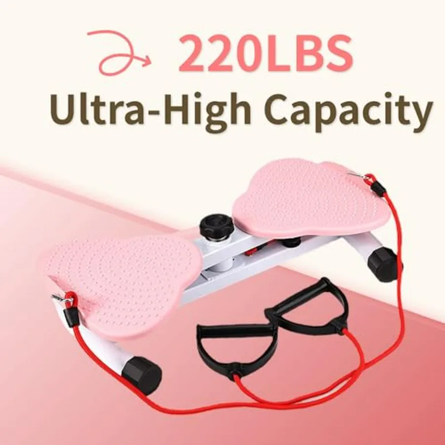 Waist Twisting Tool, Ab Machine Exercise Twist Boards with 330 lbs Weight Capacity and Ultra-Quiet Design, Pilates Waist for Wom