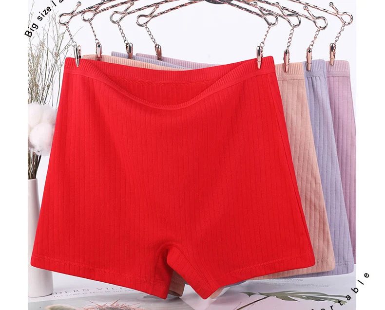 Culotteslip,Boxer Taille Haute en Coton pour Femme,SousVêtement Surdimensionné,avec Fil de