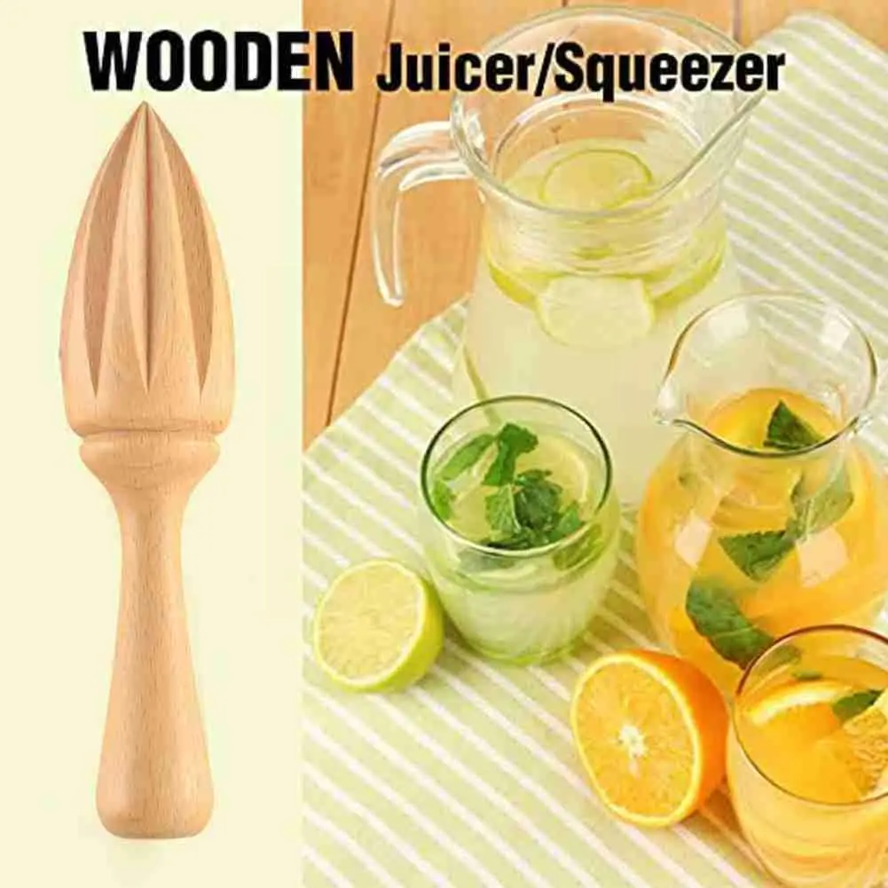 Wooden Lemon Squeezer Hand Press Manual Juicer Fruit Extractor Shape Citrus Juice Reamers Ten-corner Orange G0G5 |