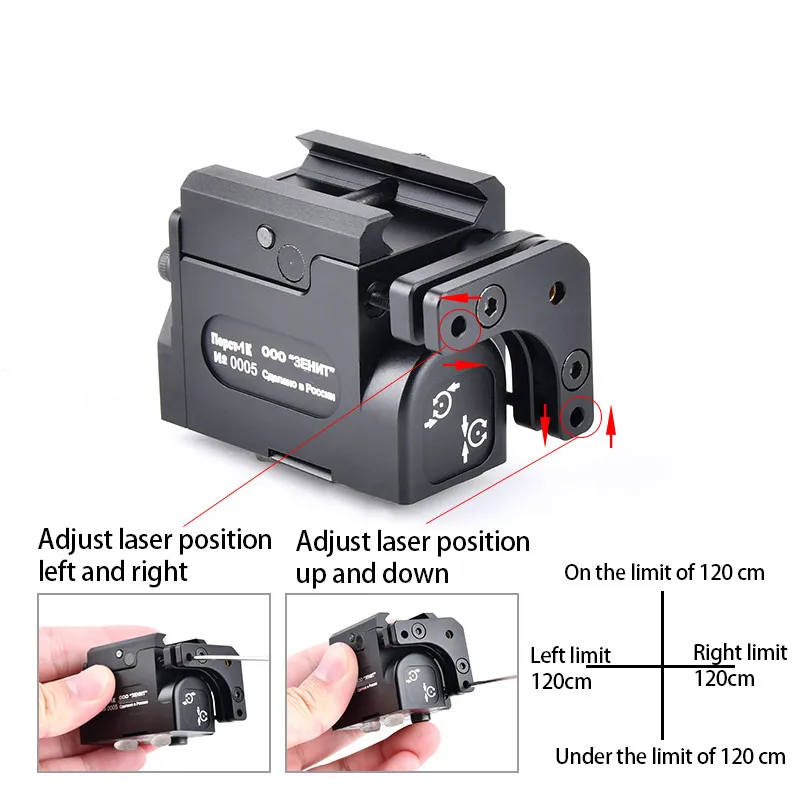 Zenitco Metal Mini PERST 1 Green Bule Red Dot Sight Laser Pointer Sight Airsoft Hunting Weapon light Glock Pistol Airsoft