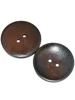 Dark Brown Big Natural Wood Round Bowl Wooden Buttons, Sewing Scrapbooking, Handmade Overcoat, 2 Holes, 3PCs, 6PCs, 10PCs, 45mm 6