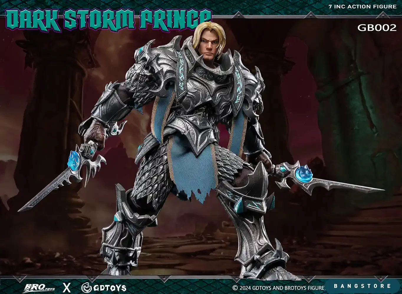 1/12 Brotoys Gdtoys X Brotoys World of Warcraft Varian Wrynn Action Figure Third Party Custom Made Men Sold Scale Model Toy Gift