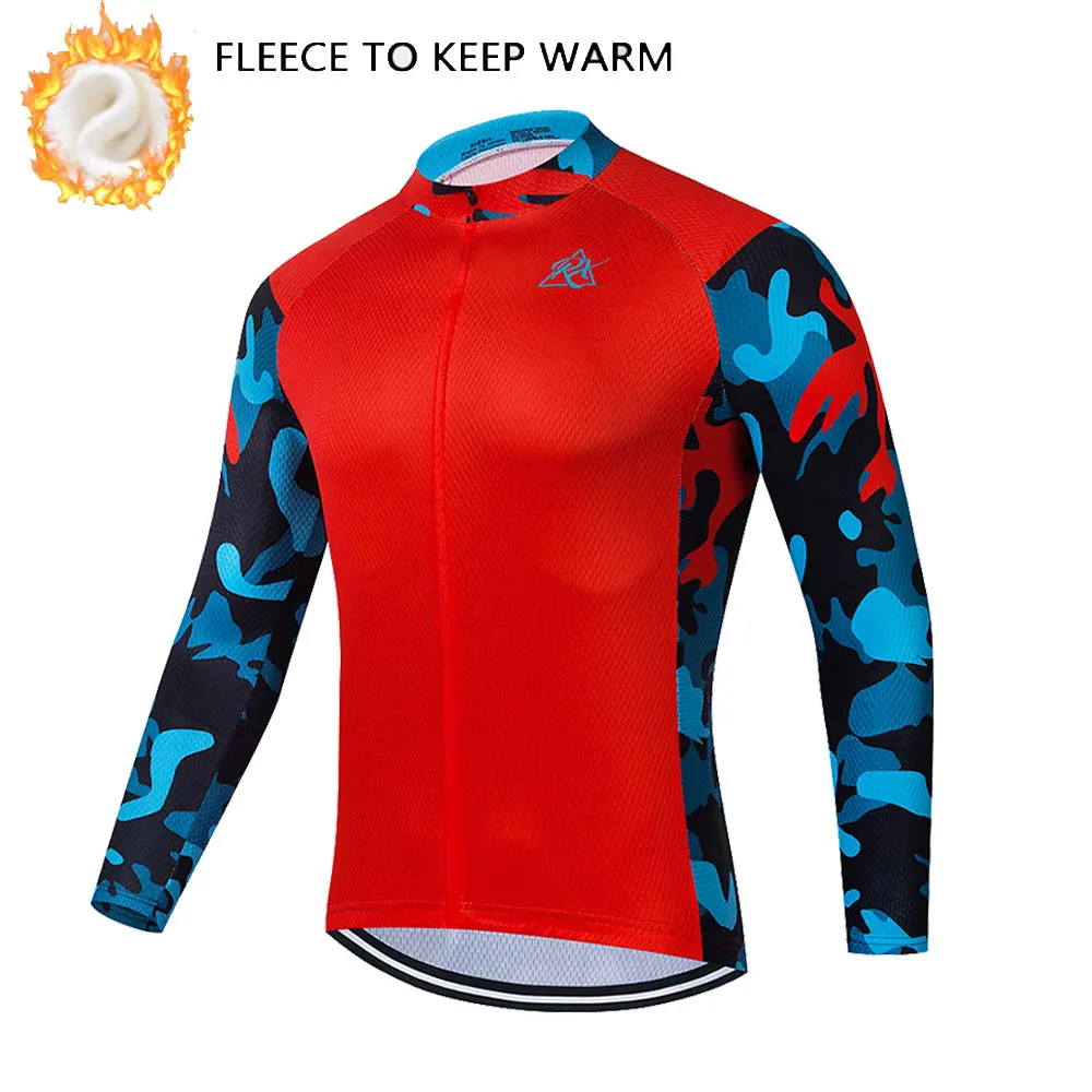 RAUDAX 새로운 남성용 겨울 사이클링 의류 열 플리스 긴 소매 사이클링 재킷 사이클링 저지 프로 사이클링 키트 Ciclismo
