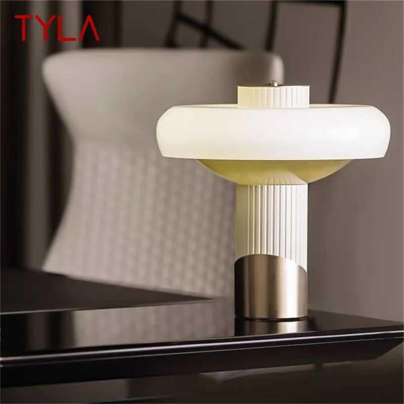 

TYLA American Style Table Light Postmodern Simple Creative Mushroom Decorative For Living Room Bedroom LED Desk Lamp