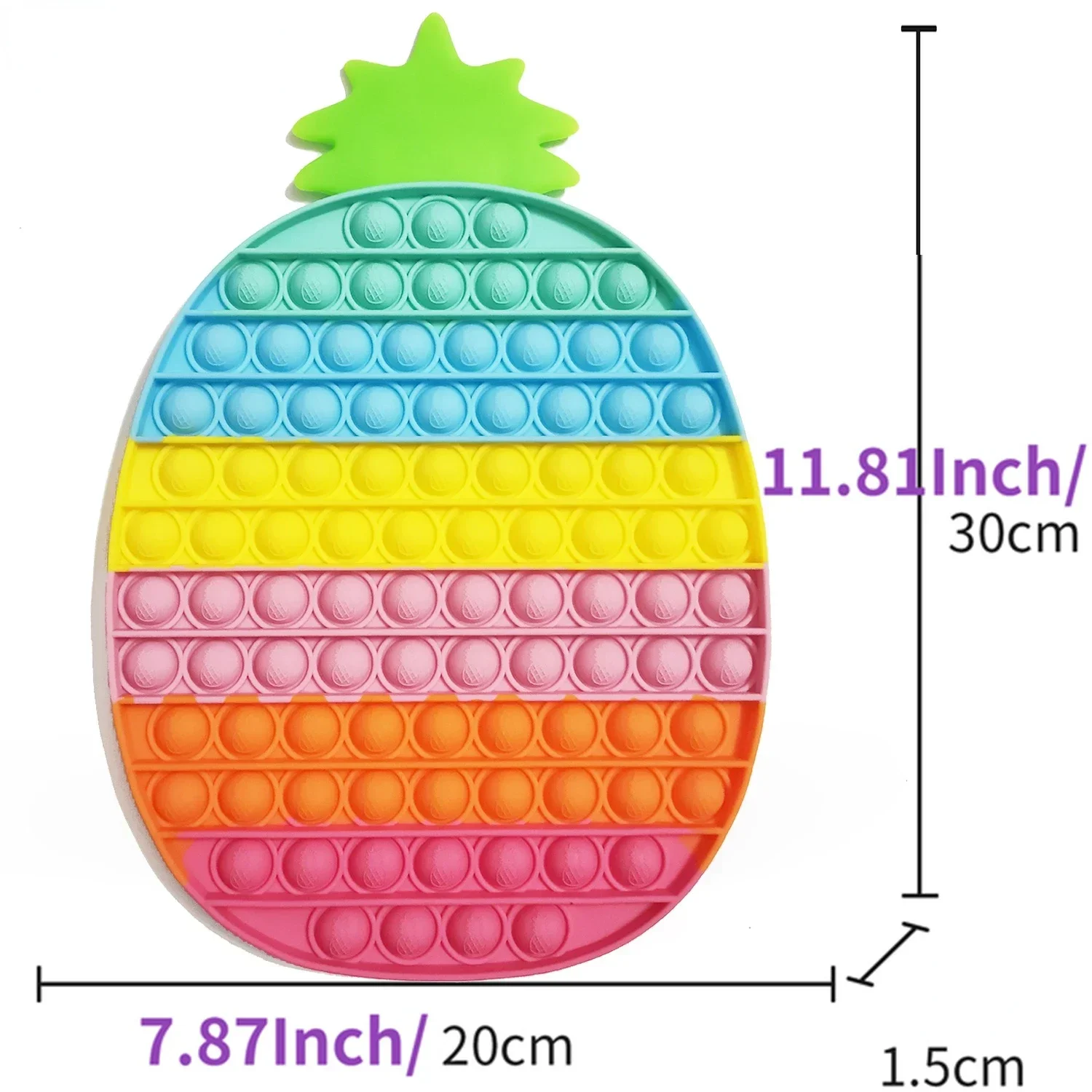 Bubble Popper Pop It De Colores Gigantes Big Unicorn Pop Jumbo