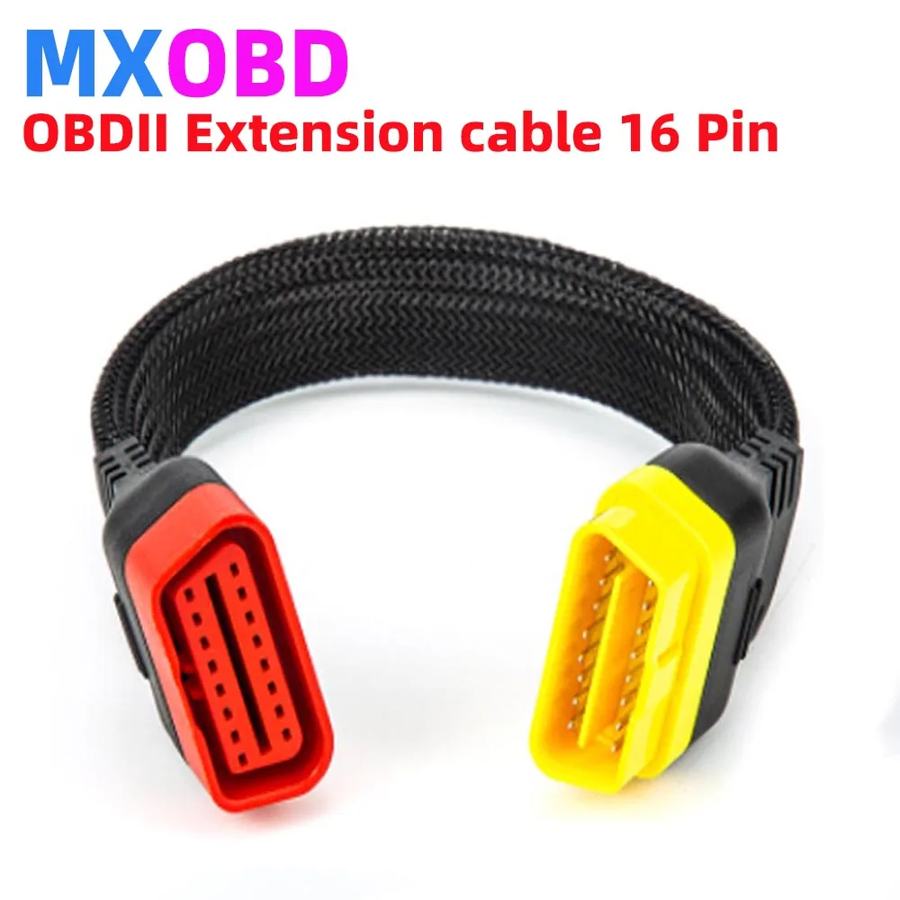 

New OBDII Extension cable 16 Pin Male To Female for thinkdiag Easydiag BD2 Connector 16Pin diagnostic tool ELM327 OBD2 Cable