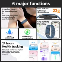 New Sport Fitness Tracker Smart Bracelet Heart Rate Blood Pressure Monitor Pedometer Call Reminder Smartwatch Band for Men Women 6