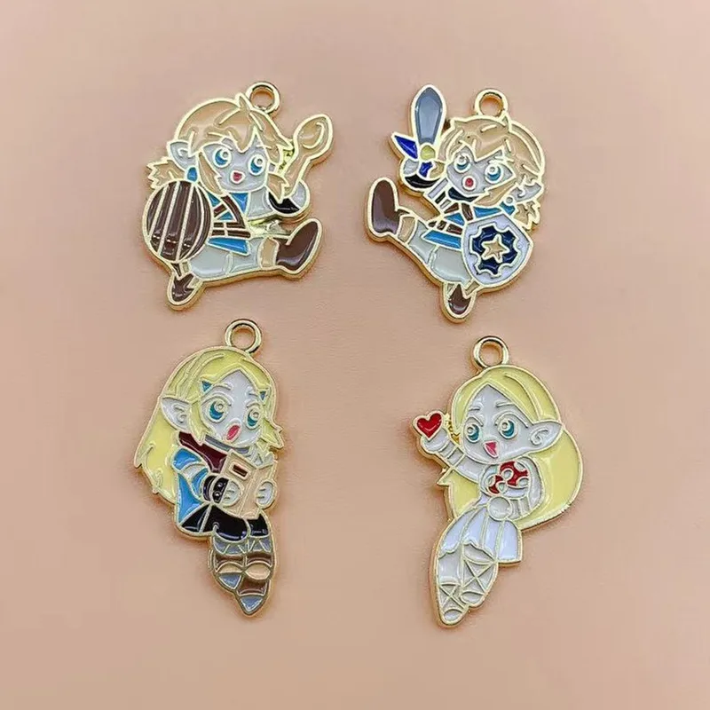 

10 шт., эмалированные Мультяшные шармы для изготовления ювелирных изделий