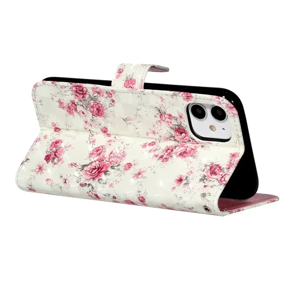 Chic Leather Flip Wallet Case with Card Slots - Cute Design