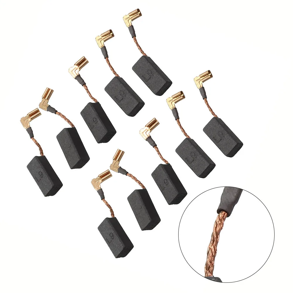 10pcs N097696 Carbon Brushes For DWE4120 DWE4011 Grinder Motor Replacement Parts Power Tools Spare Accessories Set