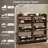 Shoe Storage Cabinet for Entryway, Hidden Shoe Rack Cabinet with 6 Flip Drawers, Farmhouse Freestanding Shoe Organizer Shoe Orga 3