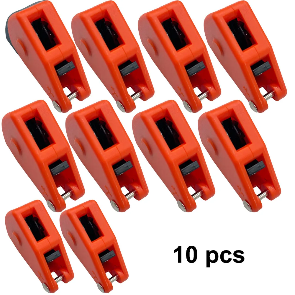 10pcs Tie Down Pulley Ratchet Hook Fastener Camping Wind Rope Tent Ratchet Outdoor Wind Rope Buckle Tightener for 3-4mm