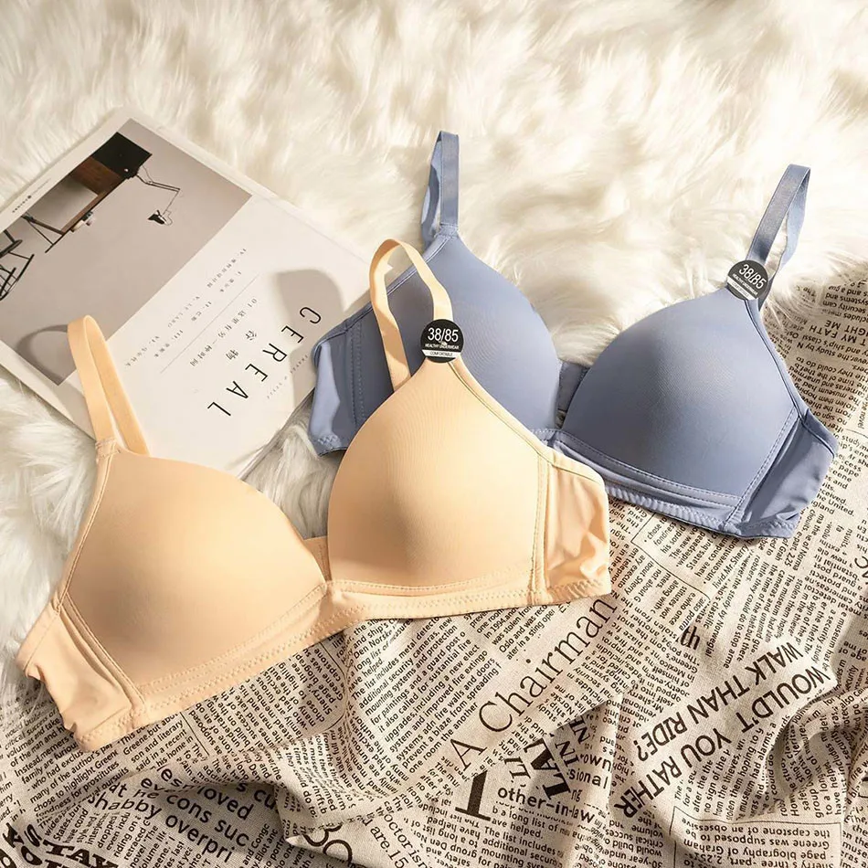 Training Bra Girls Solid Color Adjustable Non Removable Without Underwire