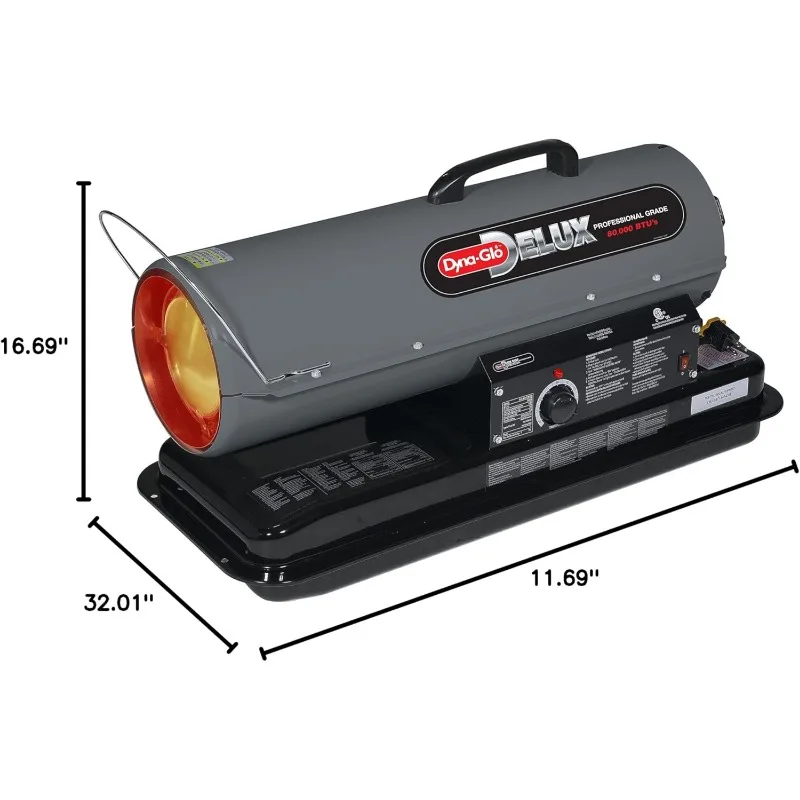 Dyna-Glo KFA50DGD 50,000 BTU Kerosene Forced Air Heater 4