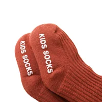 Children’s Baby Girls Boys Casual Calf Length Socks Fashion Solid Color Pitted Lamb Wool Stockings 6 Months-5 Years 5