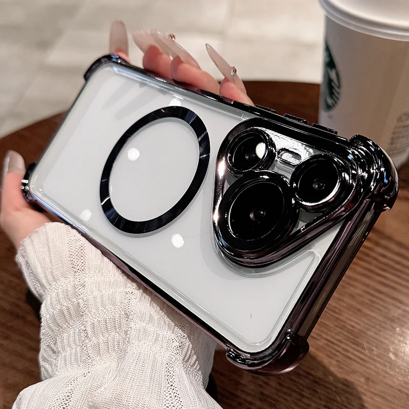 Transparent Acrylic Magnetic Case with Built-in Lens Film