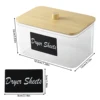 Acrylic Dryer Sheet Holder with Lid, Clear Laundry Sheets Container with Labels, Laundry Pods Storage for Laundry Room Organizat 5