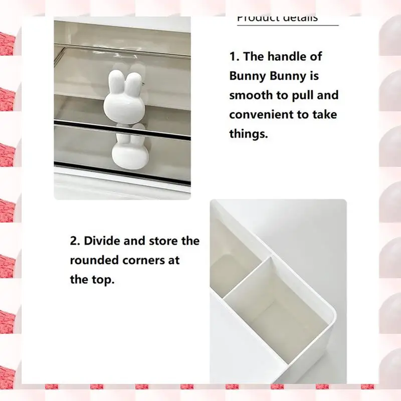 Transparent Drawer Storage Box Drawer Storage Box Children's Student Office Desktop Ornaments