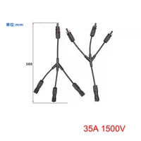 Connecteur de câble de panneau solaire 30A 1000V MC3/4, connecteur mâle femelle avec fusible à Diode solaire IP67 pour panneau séparateur solaire de branche T Y 2