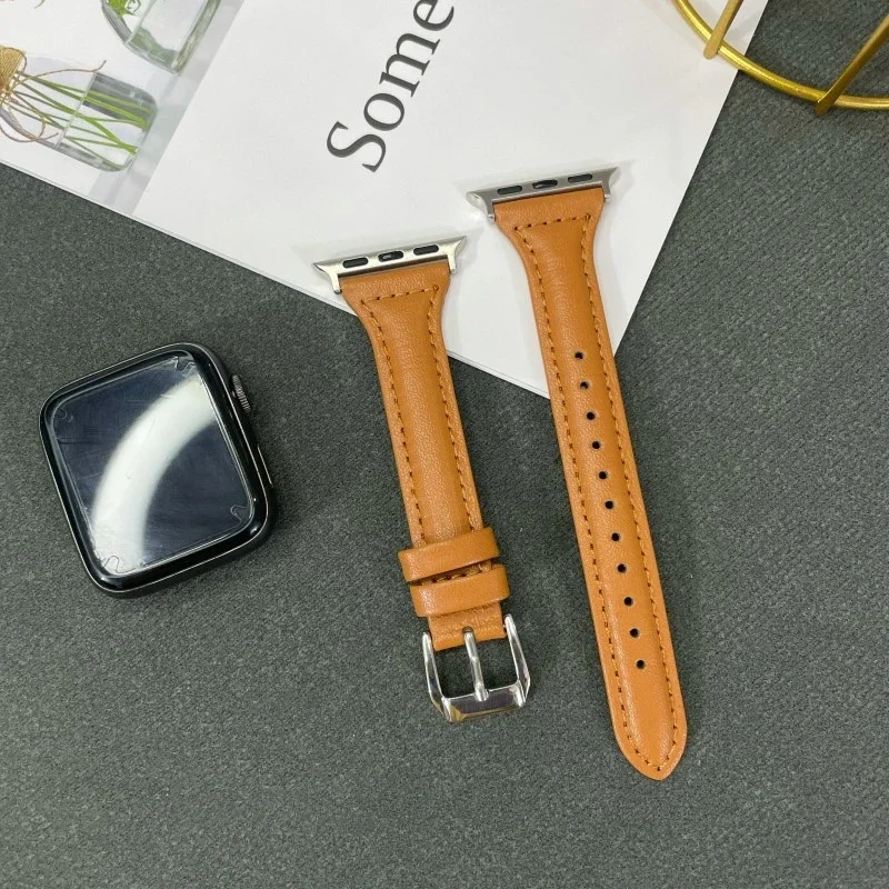 Elegant Leather Slim Strap - Women's Bracelet