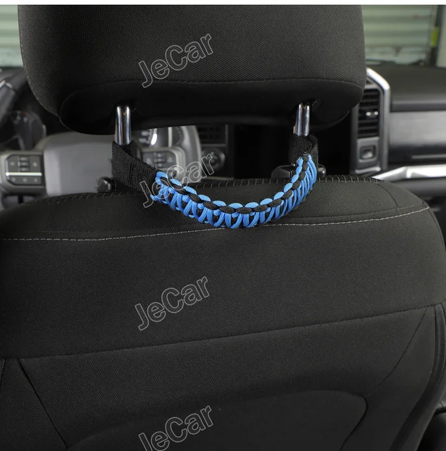 Poignée de siège arrière de voiture, poignées de sécurité universelles,  accoudoir de voiture, appui-tête de passager arrière, accoudoir de sécurité  pour wrangler - AliExpress