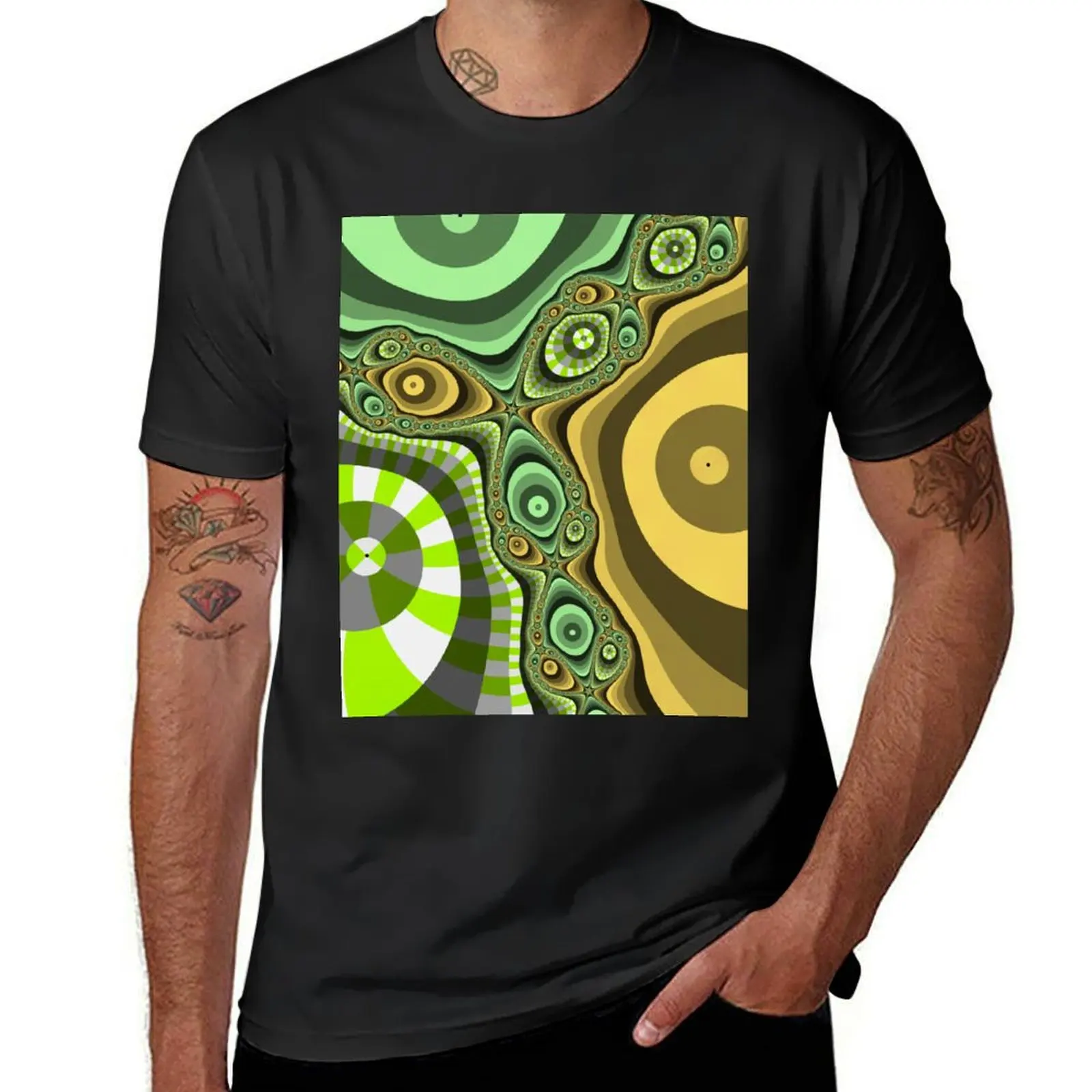 

An abstract of three eyes 12 T-Shirt tops vintage customs quick-drying clothes for men