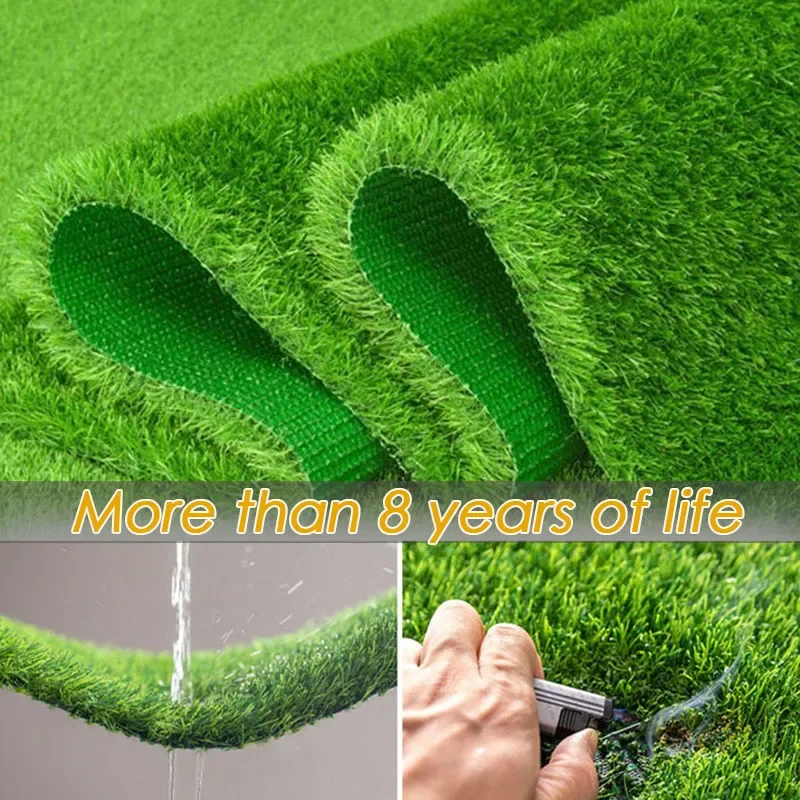 High Quality Artificial Turfing Garden Outdoor Synthetic Grass Lawn Indoor Balcony Courtyard Decor Turf Fake Green Grass Rug