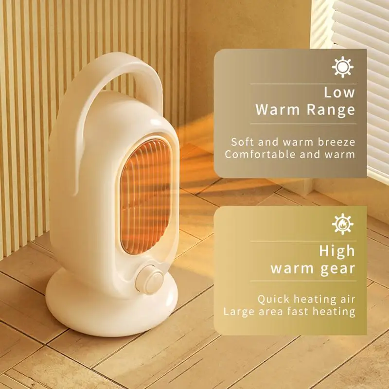 

800W/1200W Mini Warm Fan Heater Portable Small Desktop Heater Desk Heater Thermostat Heaters Room Heater For Offices Home