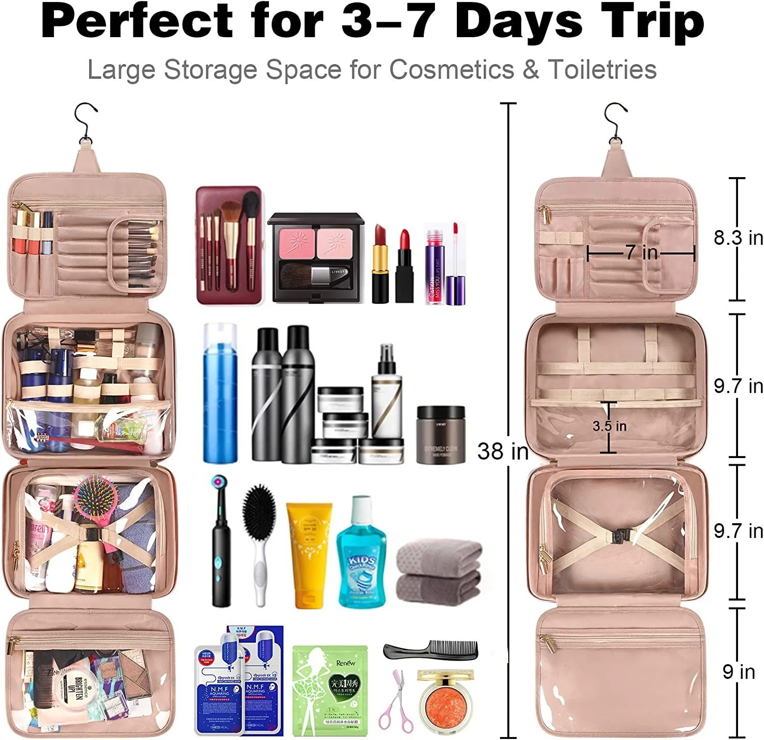

Women's washing makeup travel washing set travel set storage bag