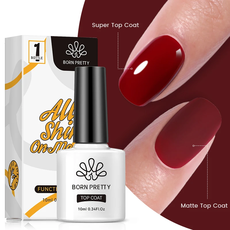 Born Pretty 10ml Top Coat Gel Base Nail Polish Semi-permanent VarnishNails Base Top Coat Gel Hybrid Nail Polish All For Manicure