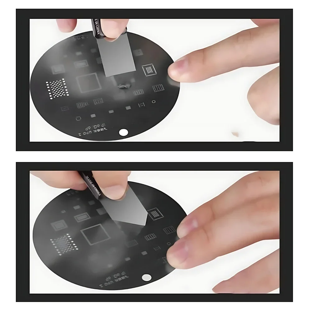Stainless Steel Solder Paste Scraping Knife Tin Scraper Planting Repair Tool for BGA Stencil Reballing Kit 2/4PCS Pry Spudger