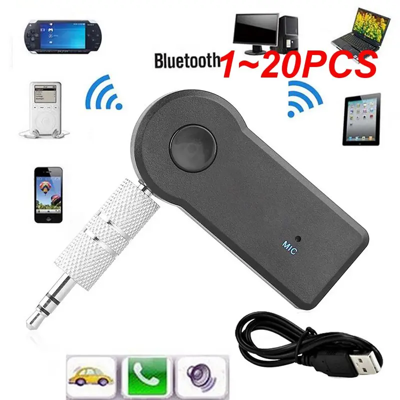

Беспроводной Bluetooth-ресивер RYRAProfessional 3,5 мм, музыкальный адаптер Bluetoth 3,0, Bluetooth-адаптер Aux-ресивер