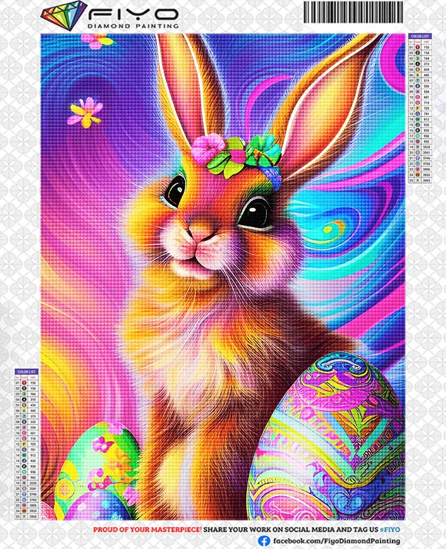 FIYO Easter Bunny Diamond Painting New Arrivals 2023 Cute Animals Diamond  Embroidery Sunflower Mosaic Art Picture Home Decor - AliExpress