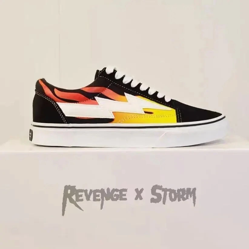 VANS FAMILY SK8 Hi Classic Revenge High gangMen/Women Vulcanized Shoes  Sneakers Lightning Skateboard Shoes EUR 36 44| | - AliExpress