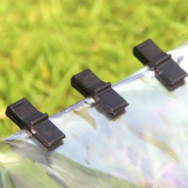 Üvegházhatású Klipek Kerti 100Db Szél Elleni Bilincsek Erős Tapadással Az Keret Karikákkal - Image 4