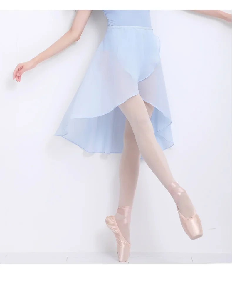 Tanzröcke für Frauen, Chiffon-Ballettröcke, Tüllrock, schwarze Badebekleidung, Vertuschung, Tanzkostüme, Trainingsröcke für Mädchen und Erwachsene – Detail 3