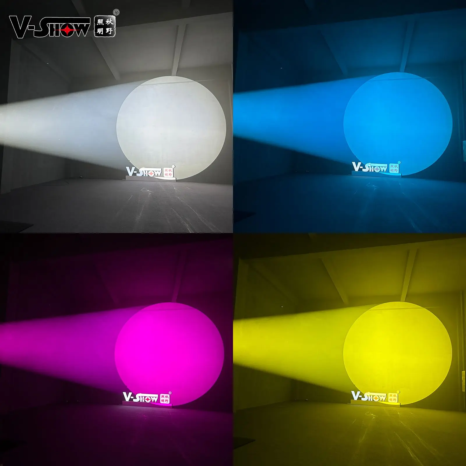 V-Show S712 Kuan Hybrid CMY & CTO Beam Spot Wash 3in1 Moving Head Lights LED 450w 3in1 Moving Lights For DJ Stage