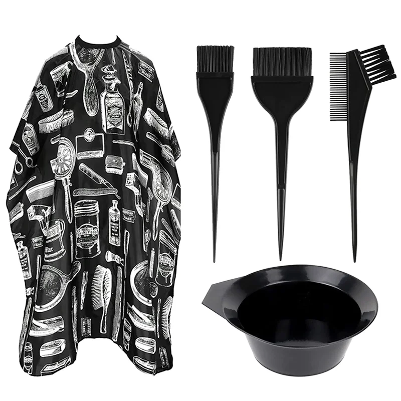 5/11 pçs kit de lixívia de cabelo profissional cabeleireiro à prova dwaterproof água capa tingimento escova tigela grampos de cabelo para salão de beleza ferramentas de destaque de cabelo