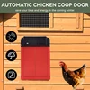 Automatic Chicken Coop Door Opener Battery Powered Light Sense Control Waterproof Pet Flap Accessories Upgrade ABS House Gate 1
