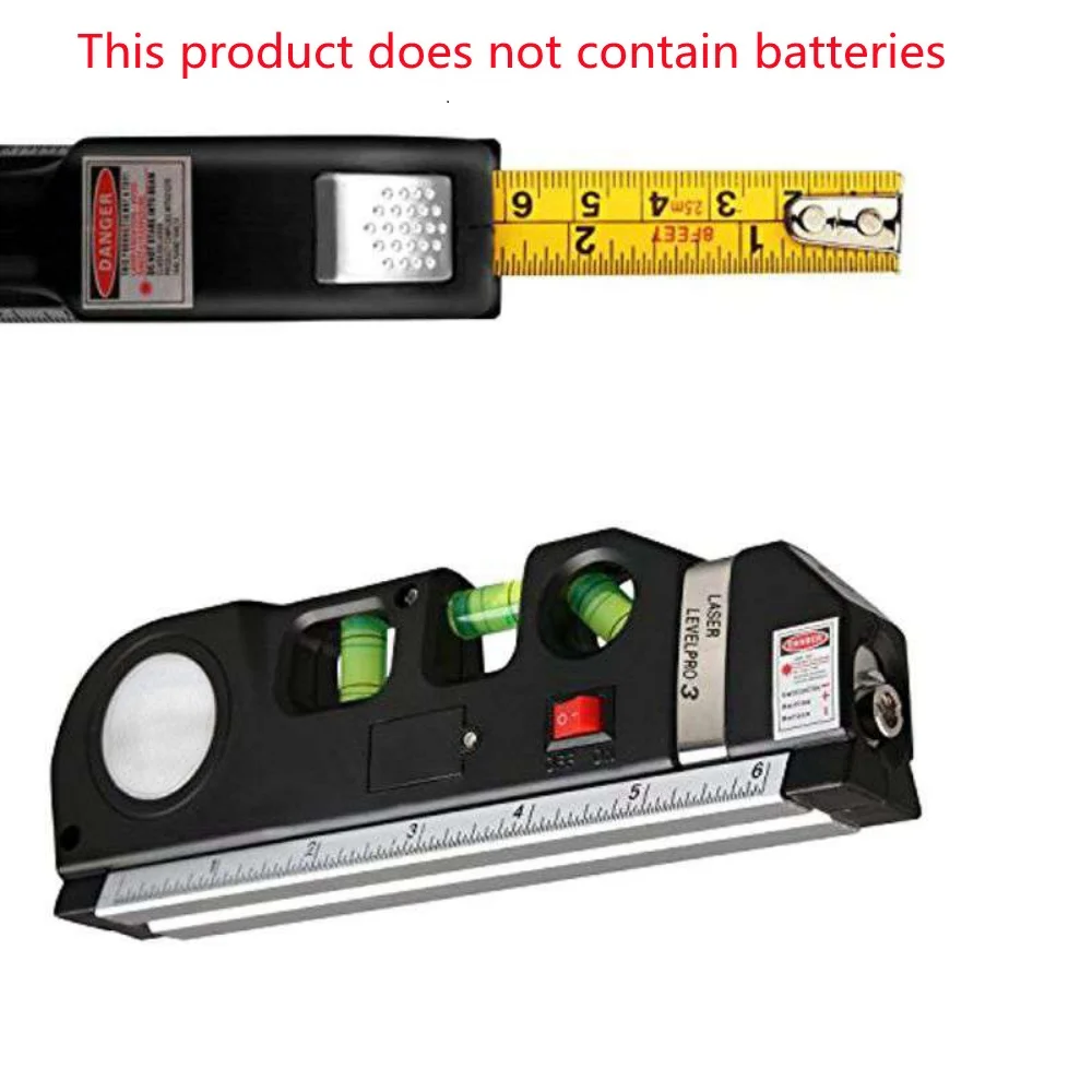 Multifunctionele 4 In1 Infrarood Laser-niveau Kruis Lijn Laser Tape Measurment Multifunctionele Hand Tool