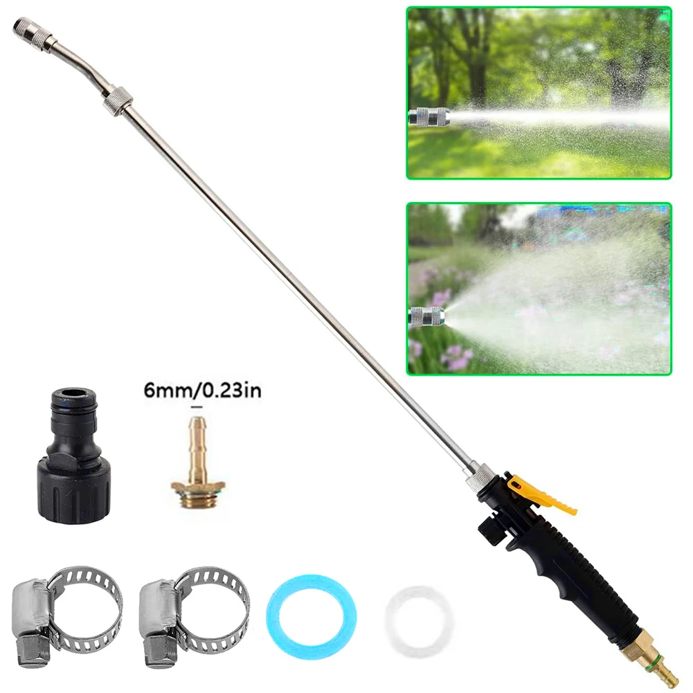 Sprayer Wand 29 Inch Stainless Steel 3/8" Brass Barb Watering Wand Adjustable Spray Wand Replacement with Hose Quick Connector f