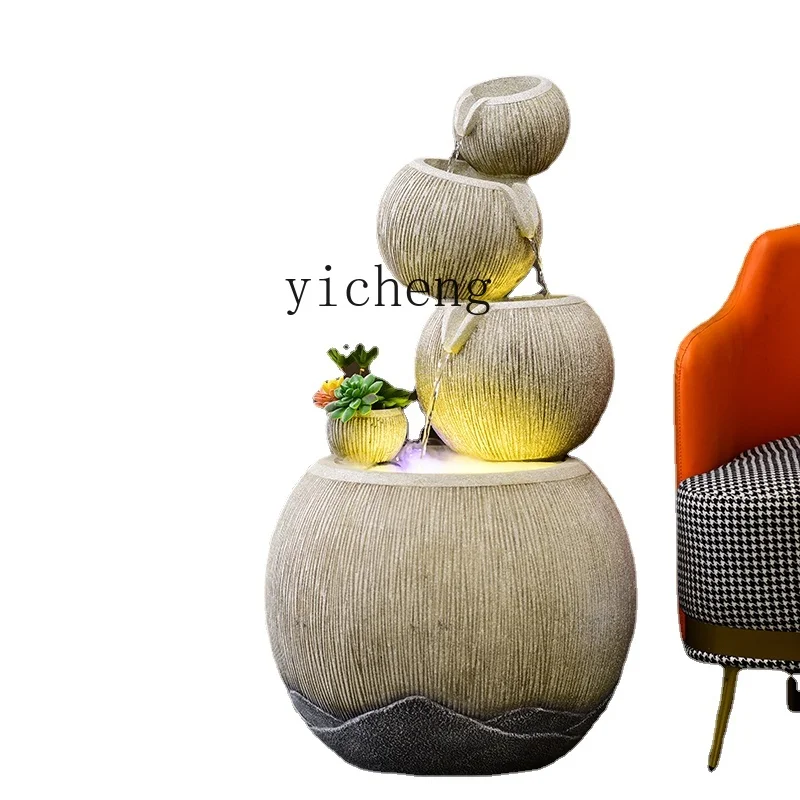 

Zc, украшение для напольного фонтана, Циркулирующая вода, вход в гостиную, Фотоэлементы