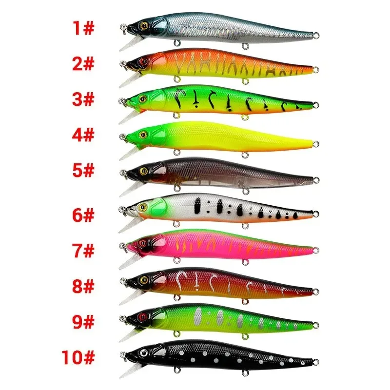 Fishing Lure 11.5cm/14g Minnow Crankbait Wobblers 3D Eyes Perch Artificial Bait Pike Carp Bait Swim Bait Fishing Pesca