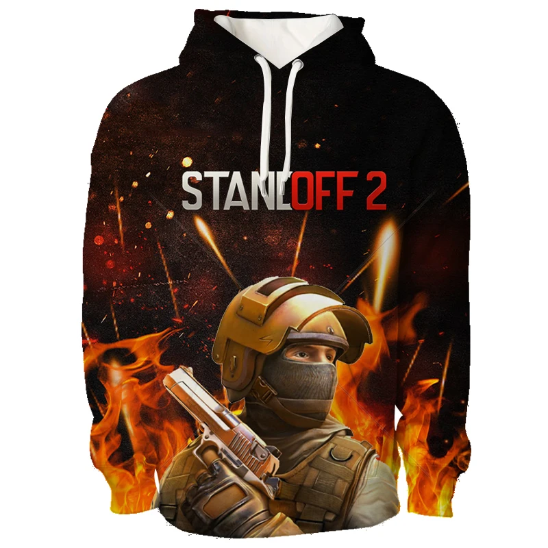 thumbnail image 1 of Sudadera con capucha 3D de Standoff 2 para hombre, ropa de manga larga, sudadera con capucha de juego de disparos de pistola, sudaderas de moda, ropa de calle de gran tamaño, 1 of 5