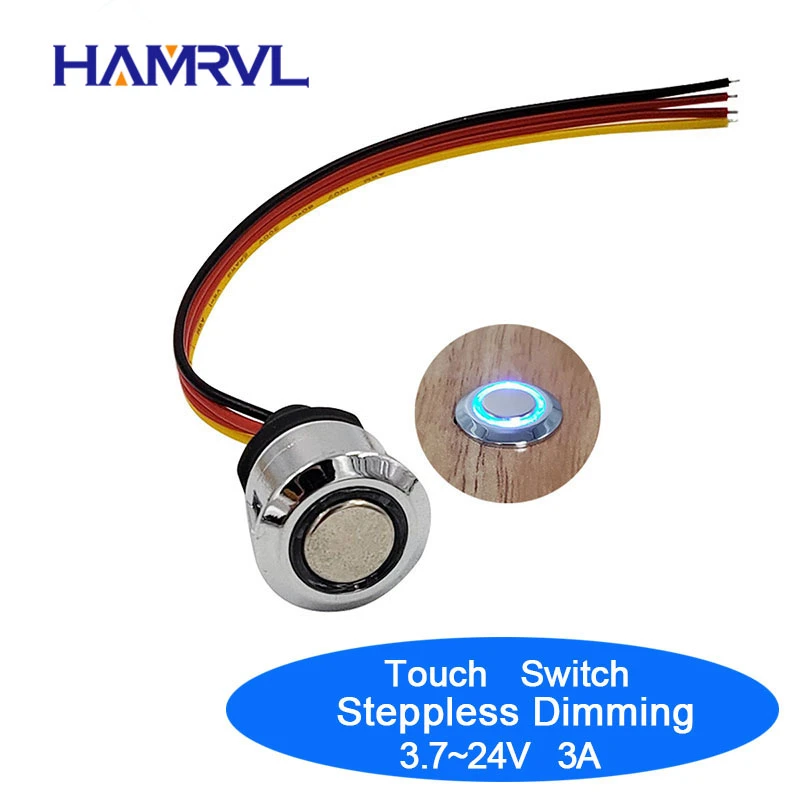 Stepless 12v Light Dimmer | 12v Led Dimmer Touch Aluminum | Dimmer Led Strip Touch - Dimmers -