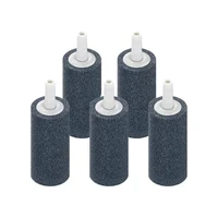 10Pcs Aquarium Bubble Stone Cylinder Shape Airstones For Fish Tank Aerator Pump Hydroponics Oxygen Diffuser 1 Inch 1