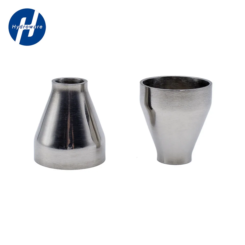 Stainless Steel Tube Outer Diameter 19mm-102mm SS304/316 Stainless Steel Sanitary Concentric Reducer Weld Concentic Reducer Sanitary Fittings